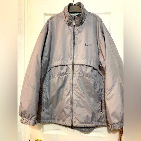 Nike Other - Nike Nylon Fleece Lined Mens Jacket/Coat Vintage